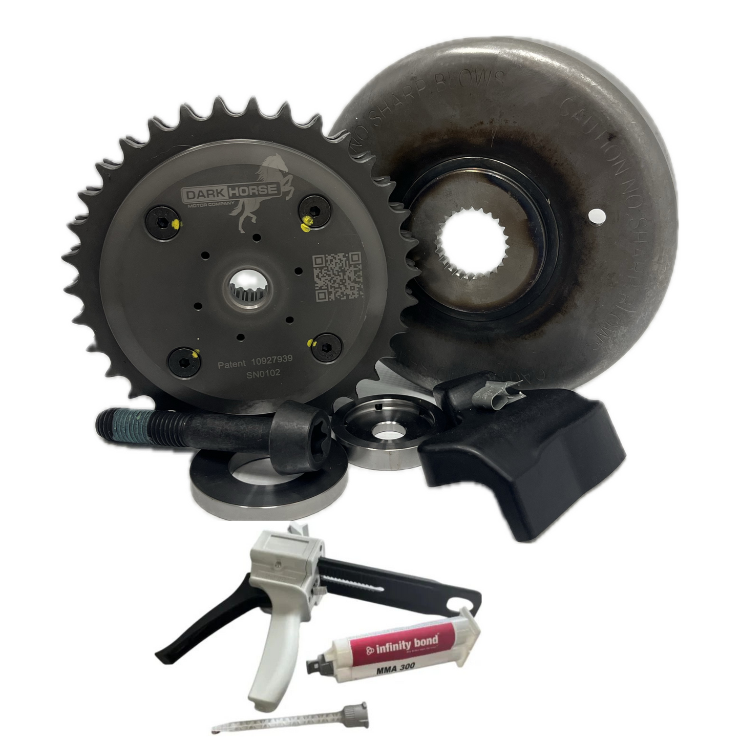 Darkhorse Man O' War Motorsprocket Complete Touring Kit 07-10 TC for Touring Models